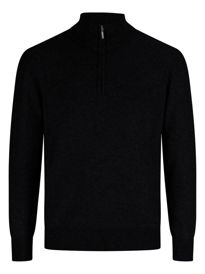 Stehkragen Pullover in Schwarz