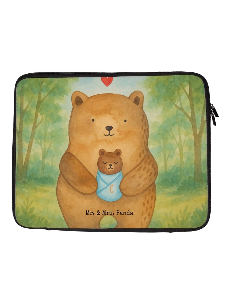 Laptop Sleeve Bär Baby Design ohne Spruch in Weiß