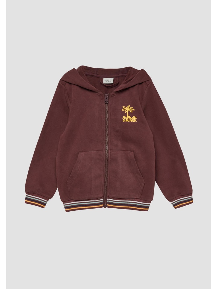 Sweatshirt Jacke in 4927_bordeaux