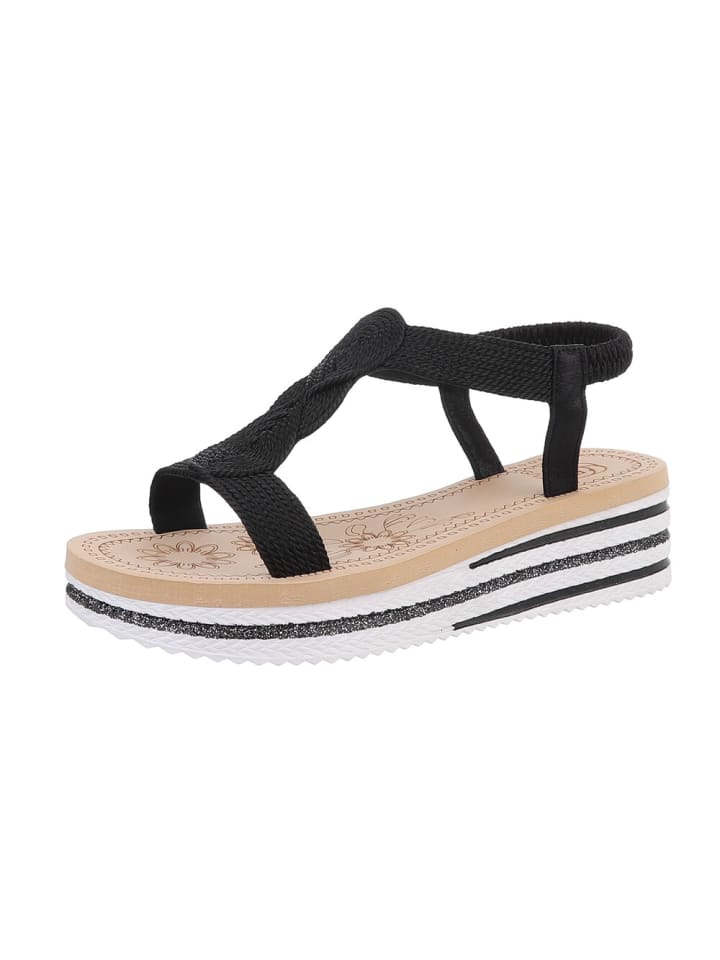 Sandale & Sandalette in Schwarz