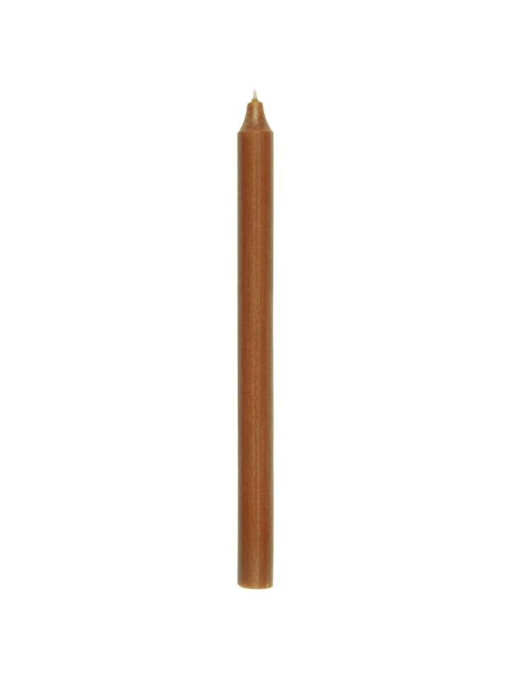 Rustikale Stabkerze 29 cm | Ø 2,2 cm in karamell