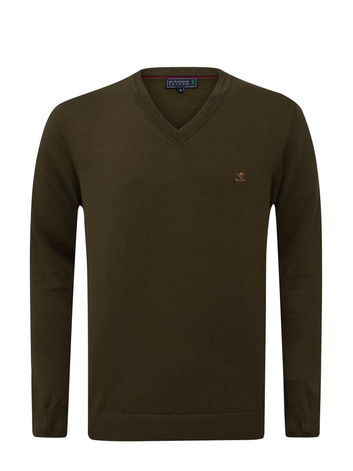 Strickpullover Los Angeles in Dark Olive