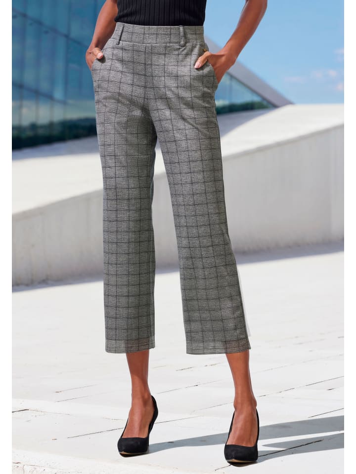 Culotte in grau kariert