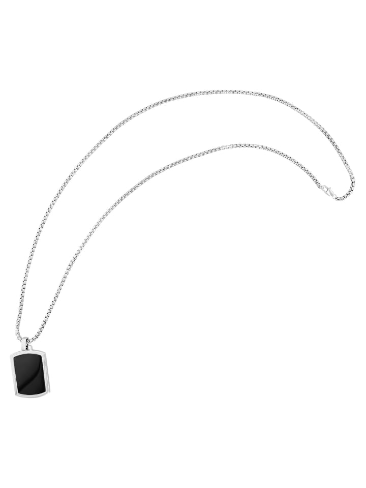 Unisex Halskette mit Anhänger – aus Edelstahl in silber