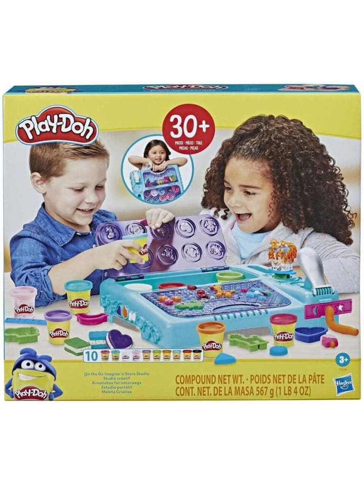 Play-Doh Kreativbox mehr als 30 Knetwerkzeugen + 10 Dosen Knete 3+