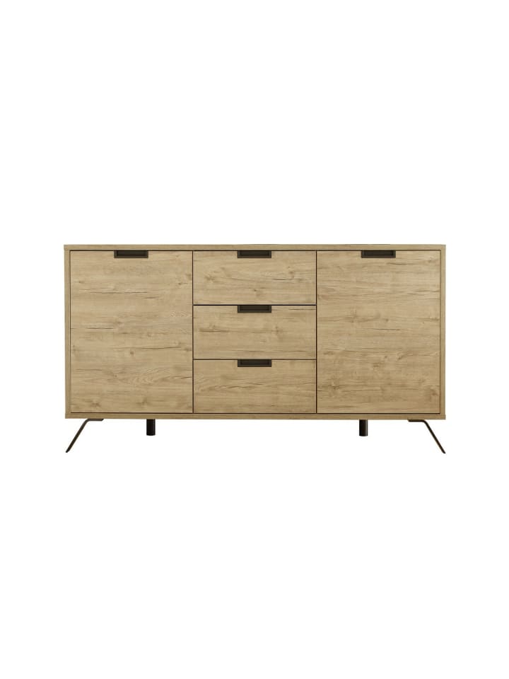 Sideboard PALMA in Helles - (W)155,8 x (H)85,4 x (L)50 cm