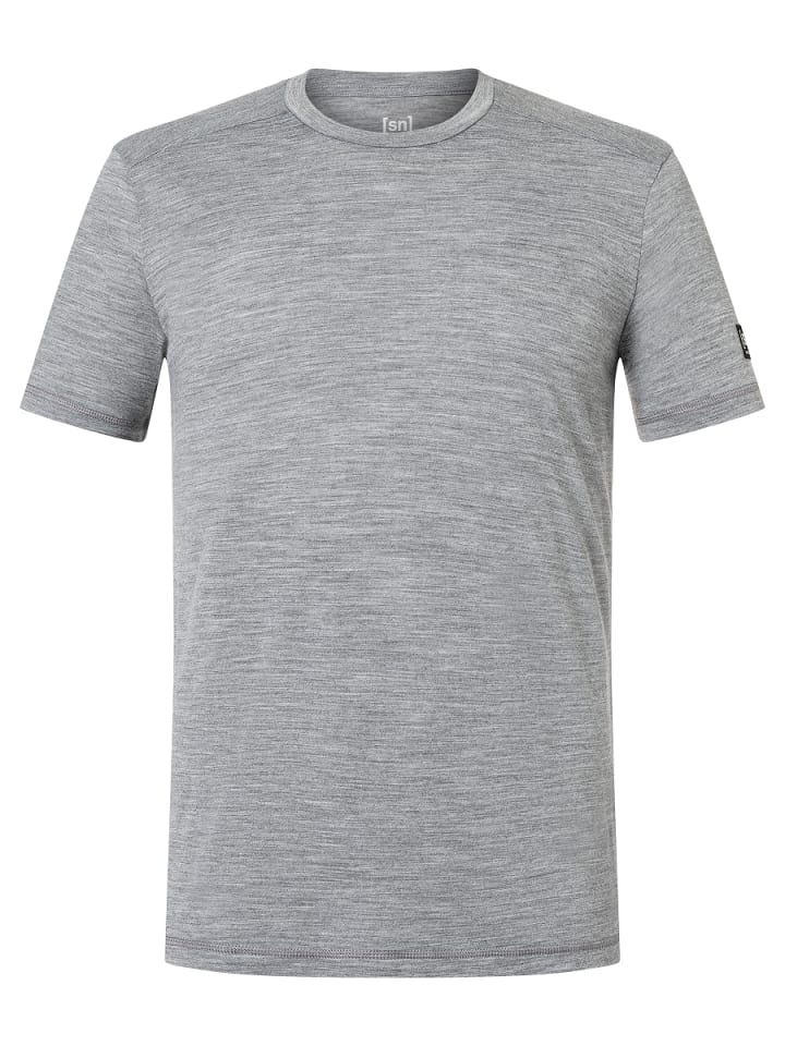 Merino T-Shirt M ESSENTIAL SS in grau