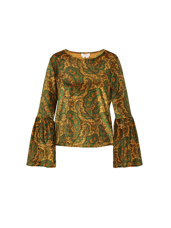 Women Blouse in yellow multicolor