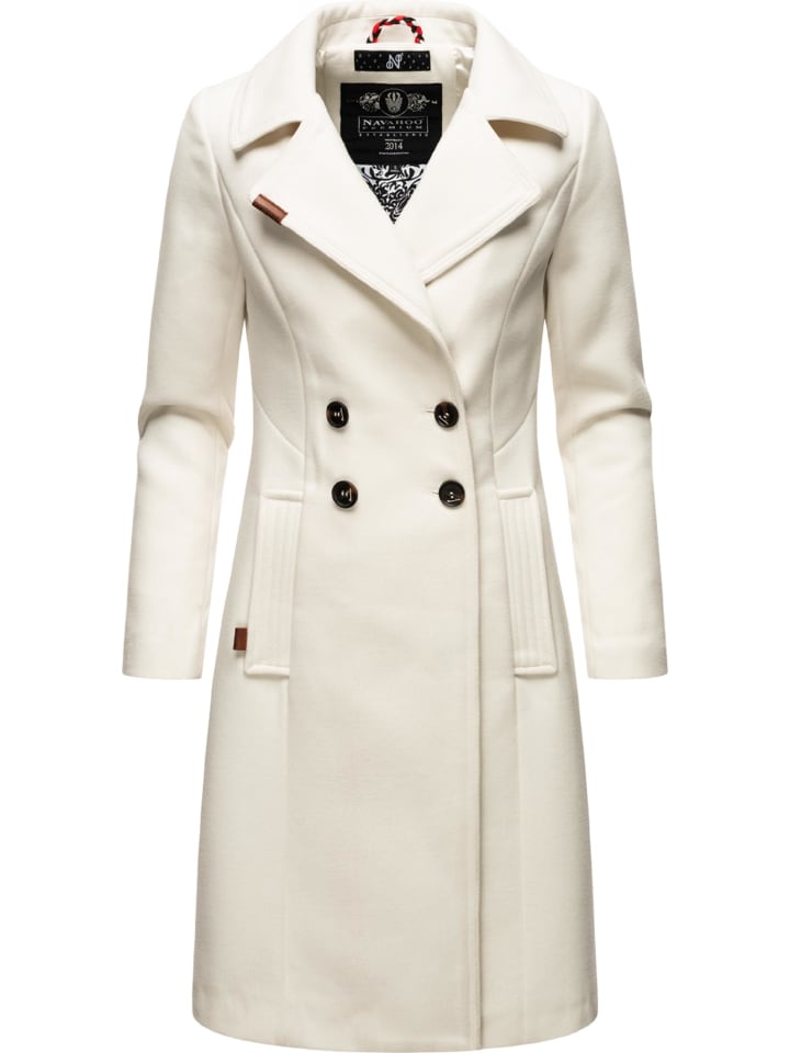 Wintermantel Wooly in Offwhite