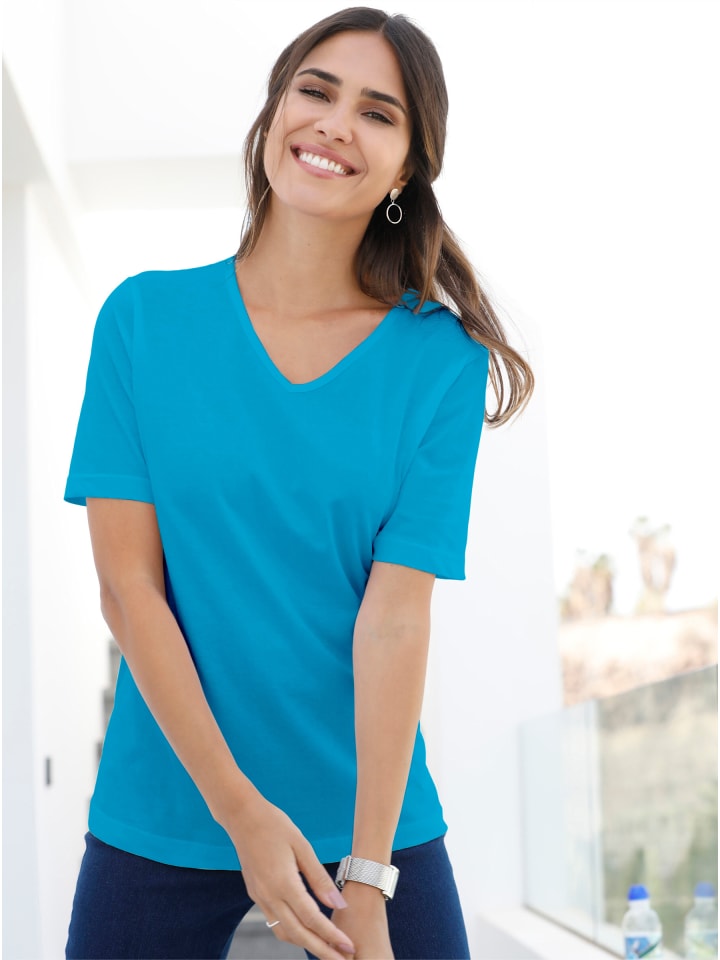 Shirt in türkis