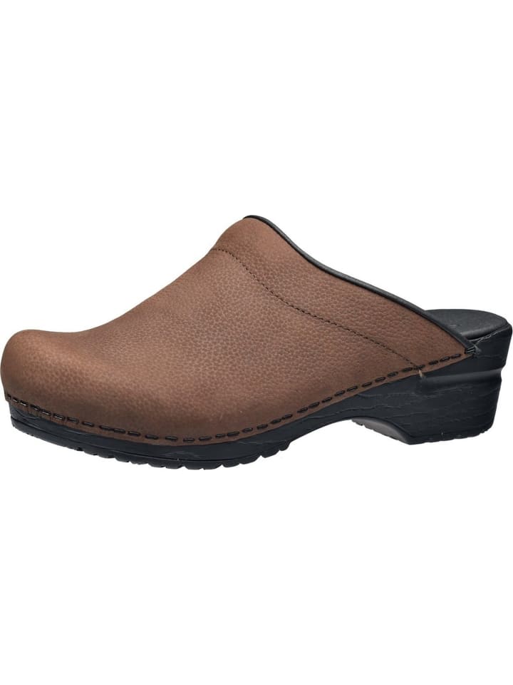 Clog "Original-Sonja Textured Oil Op" in Braun