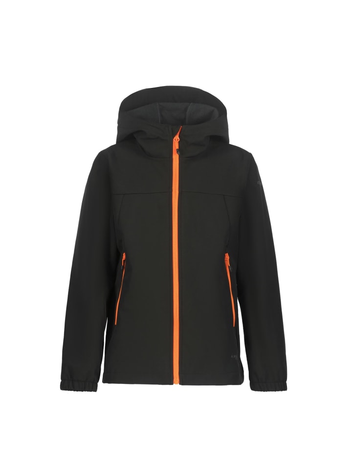 Softshelljacke mit Kapuze Konan Jr in schwarz