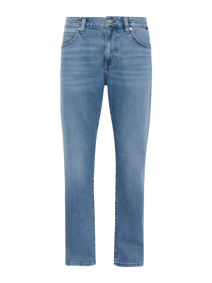 Jeans Loose Fit 5-Pocket Helle Waschung in Hellblau