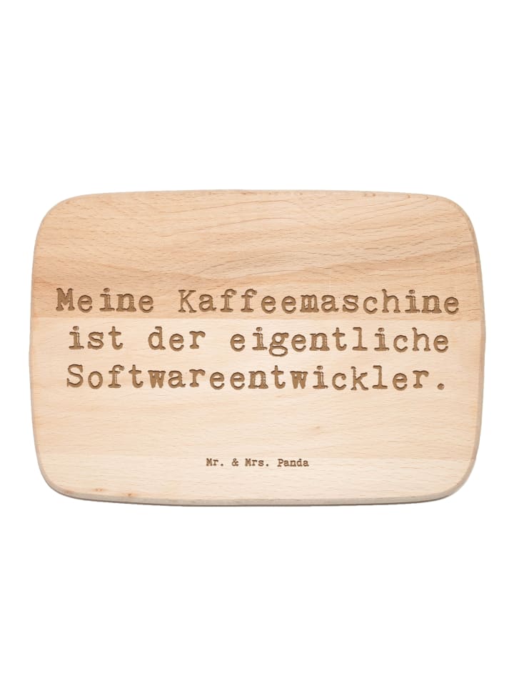 Holz Schneidebrett Spruch Softwareentwickler He... in Transparent