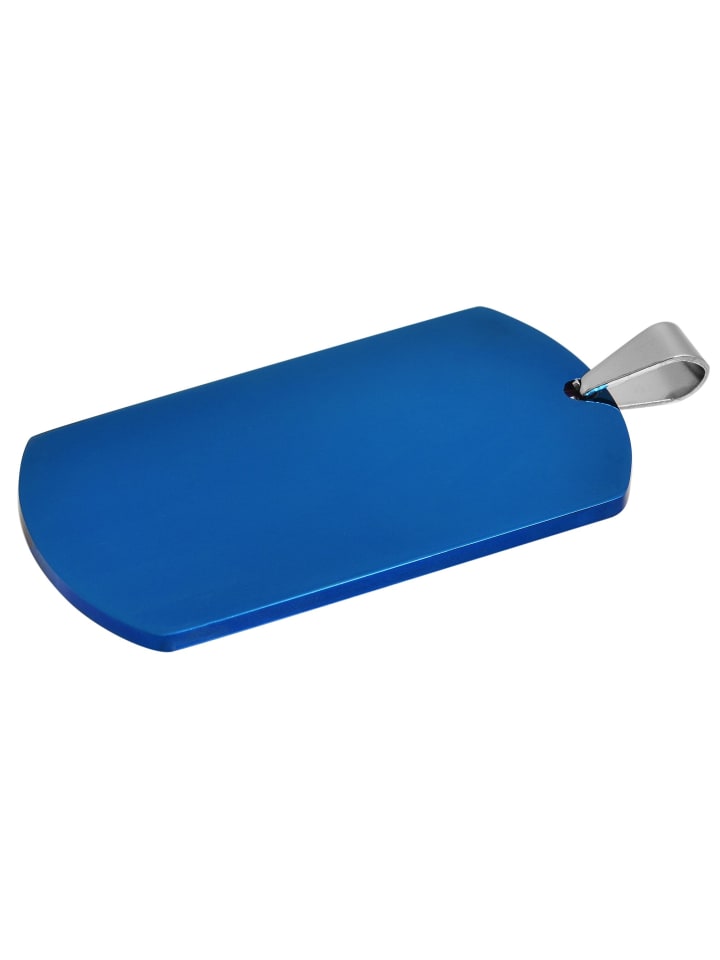 Unisex Anhänger aus Edelstahl in blau