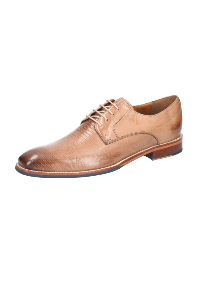 Eleganter Schnürschuh in beige