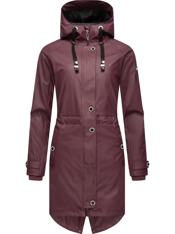 Regenjacke Rainy Flower in Wine
