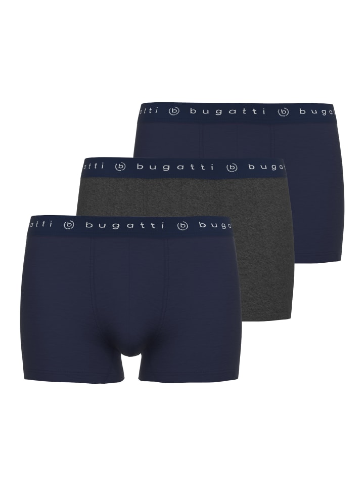 Pants 3Er Pack Mailand in grau-dunkel-melange