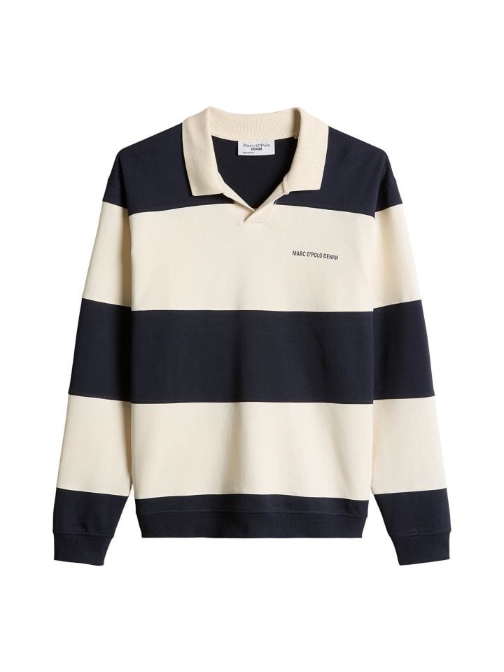 Sweatshirt 1er Pack in Dunkelblau/Natur