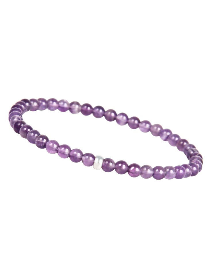 Perlenarmband in Amethyst