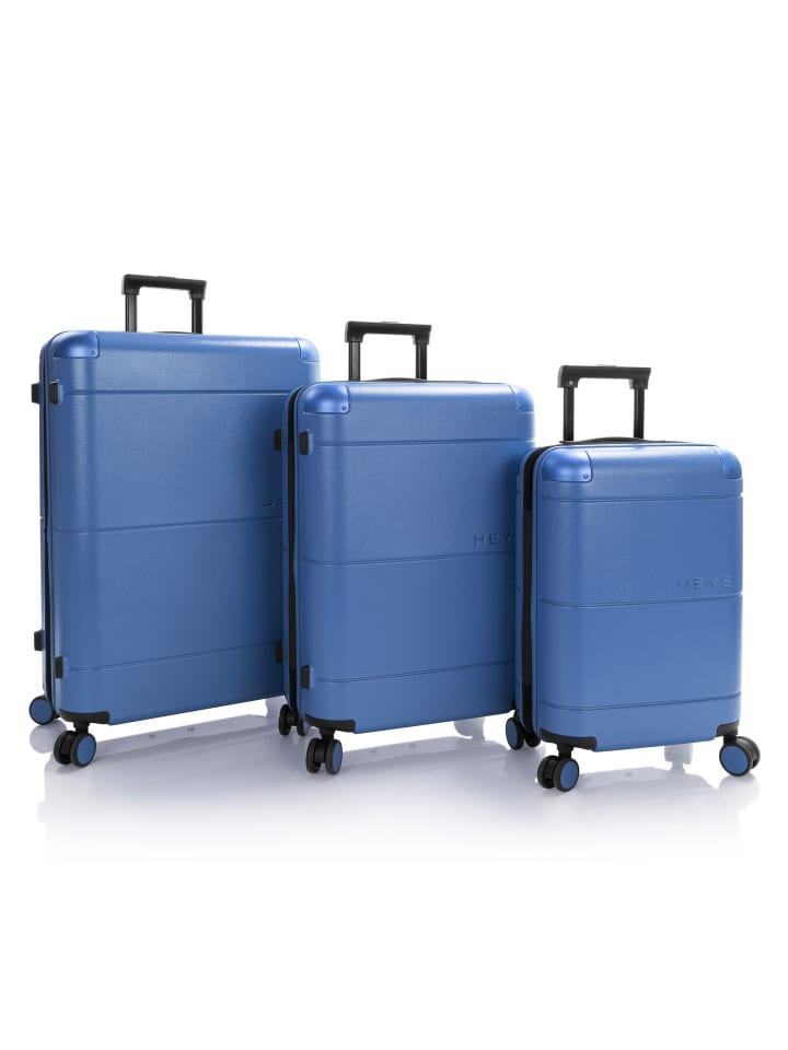 Zen 4 Rollen Kofferset 3-teilig mit Dehnfalte royal blue