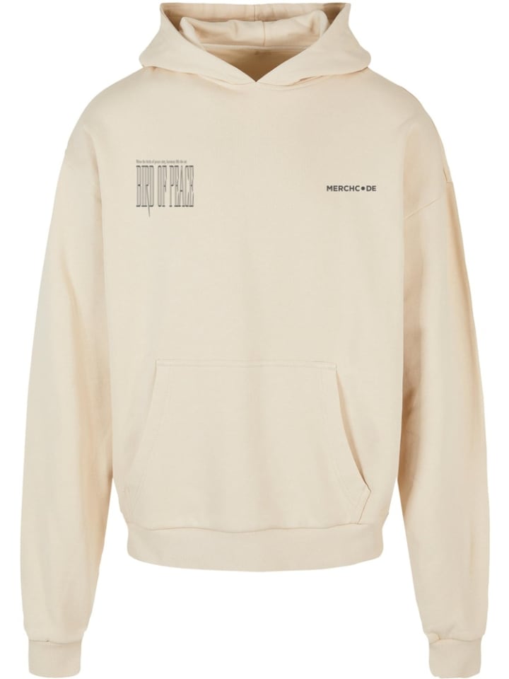 Hoodie "Birds Of Peace 2 Hoody" in Beige