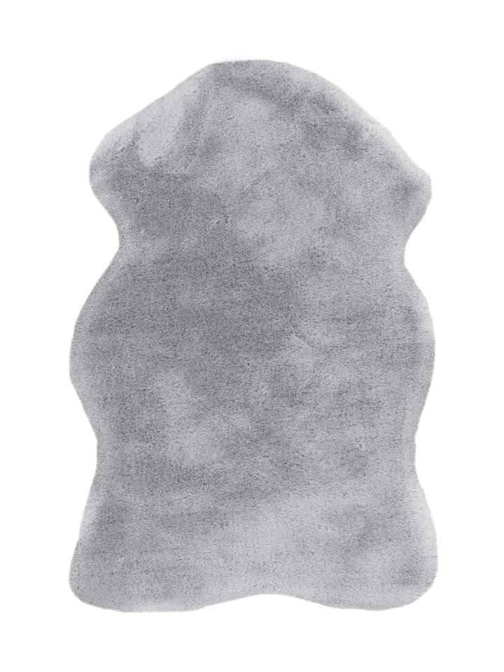 Hochflor Teppich Rabbit in grau - blau - rechteckig