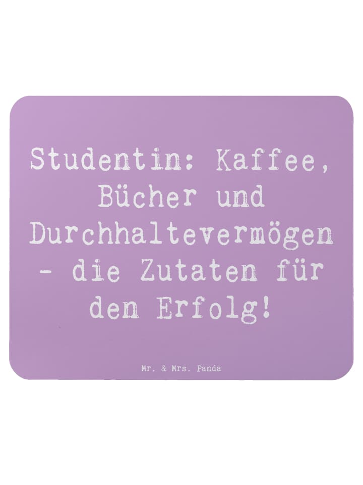 Mousepad Spruch Studentin Erfolg mit Spruch in Lavendeltraum