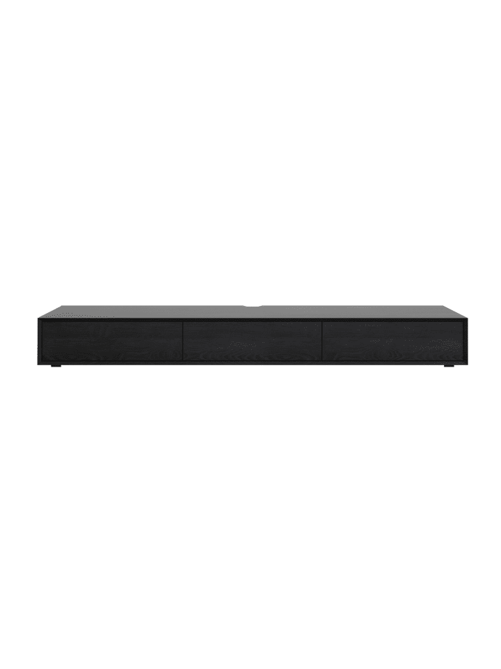 TV-Möbel ORÉLIA in Schwarzes - (W)200 x (H)22 x (L)43 cm