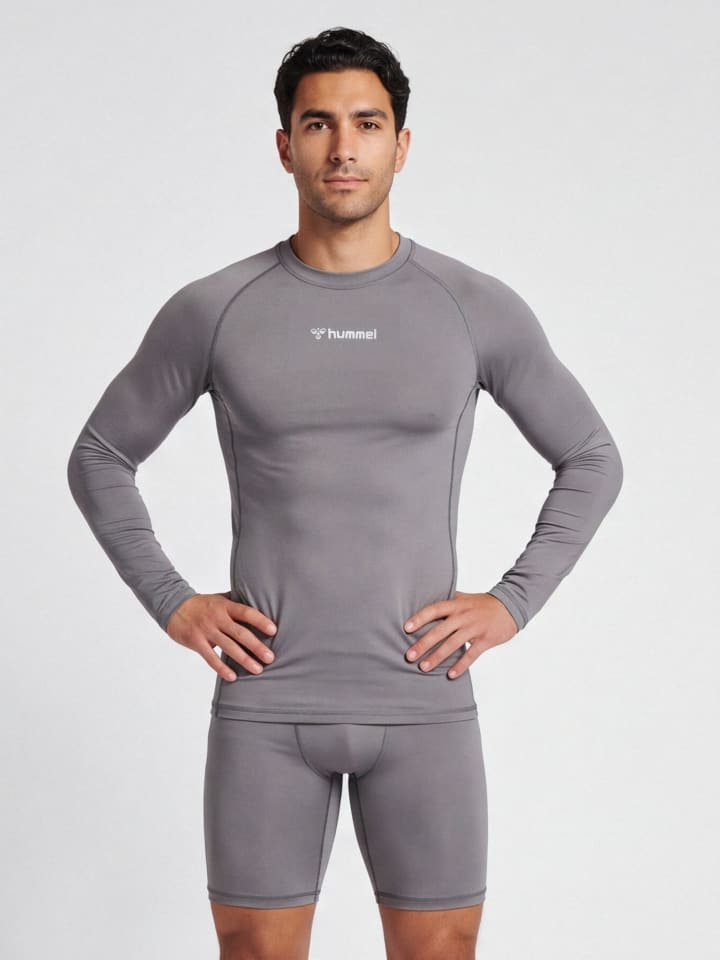T-Shirt Hmlbl Herren in STEEL GRAY