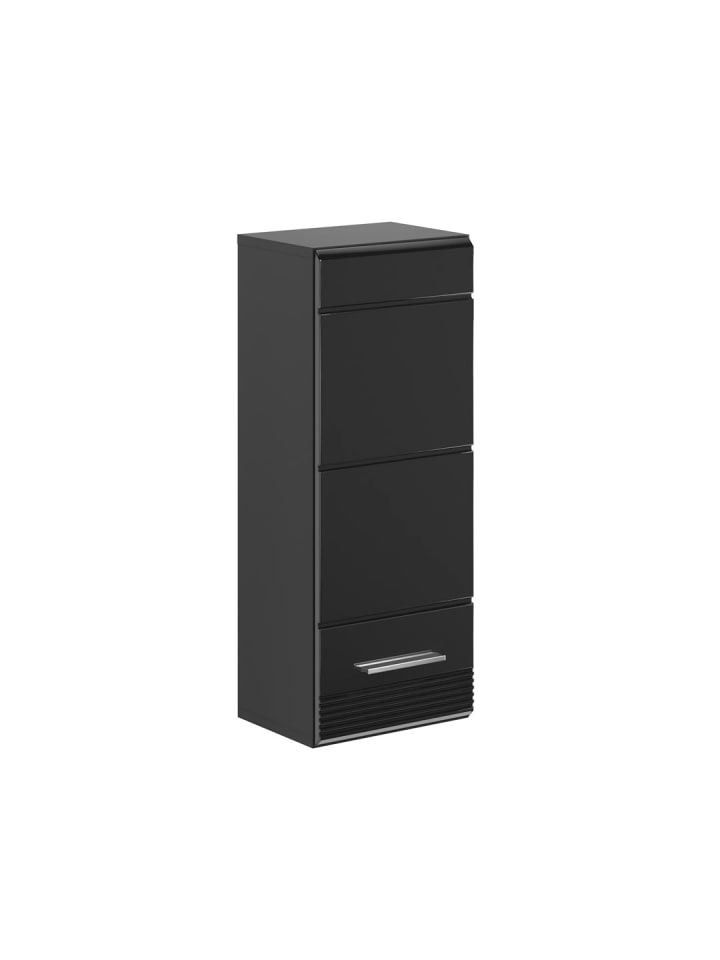 Badschrank Linus Schwarz 30 x 23 cm