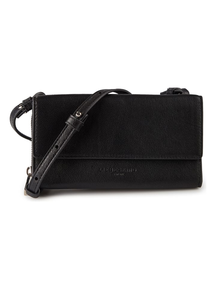 Isabelle Clutch Geldbörse RFID Schutz Leder 19 cm black