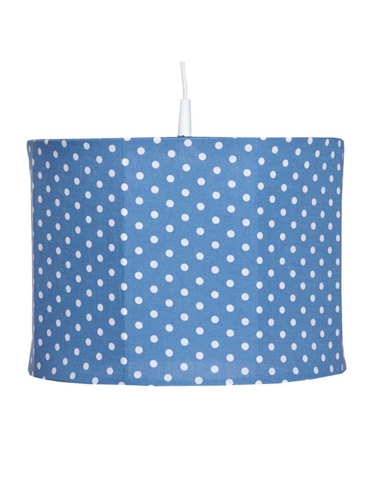 Pendellampe Tupfen jeansblau 35 x 25 cm