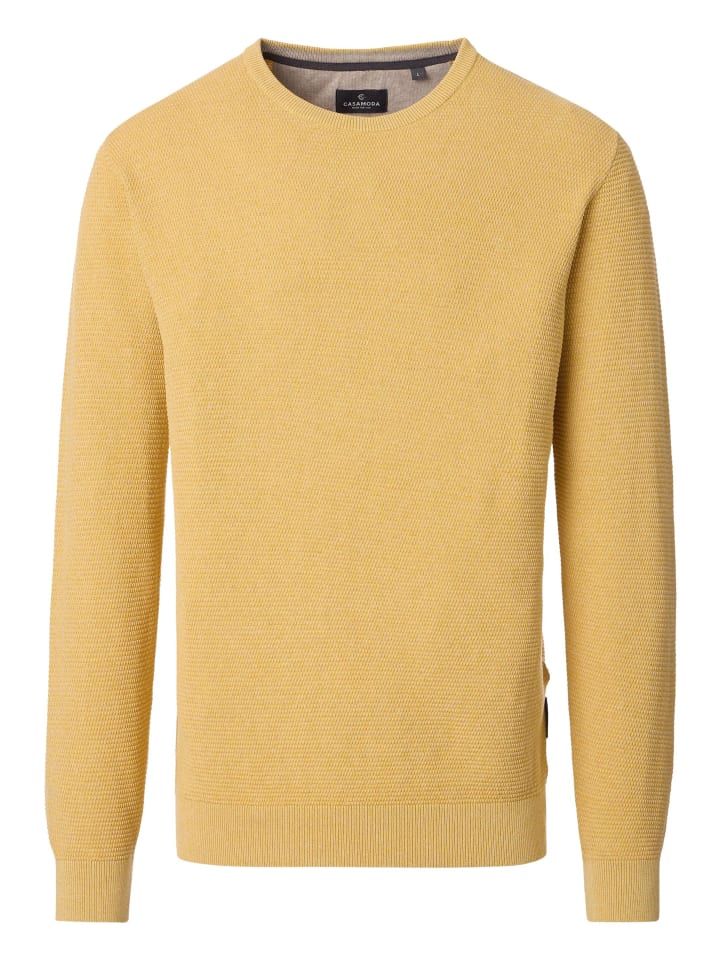 Pullover Basic in Gelb