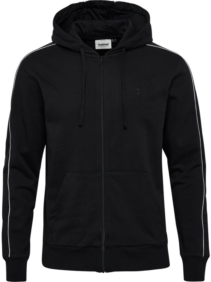Hoodie "Pulse Piping Zip Hoodie" in Schwarz