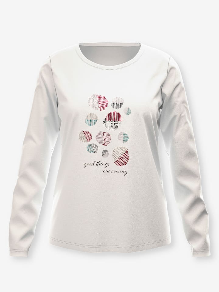 Langarm-Shirt in ecru