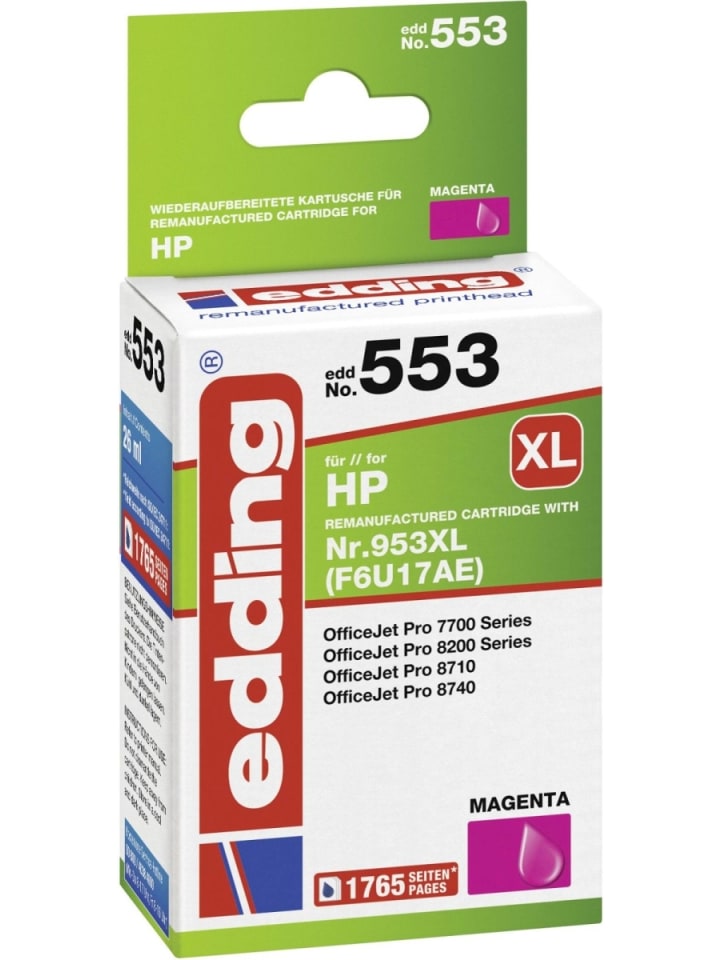 Druckerpatrone für HP No. 953XL (F6U17AE)magenta