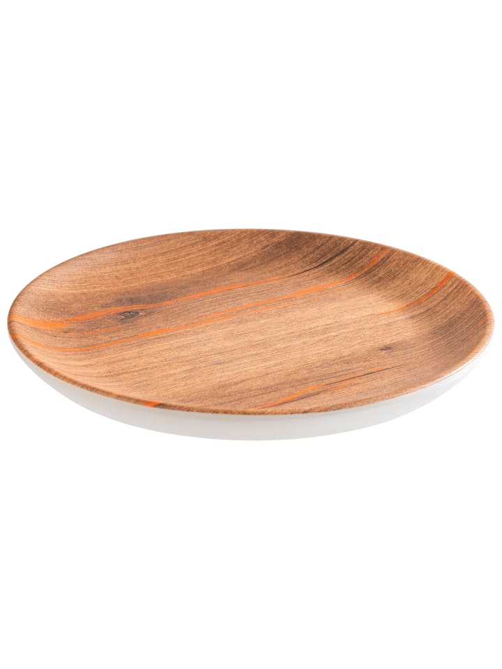 Teller in braun, Ø 15 cm, H: 1,5 cm            