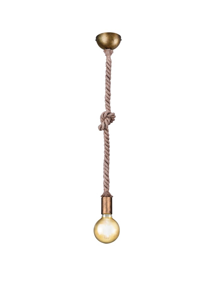 Pendelleuchte ROPE in altmessing