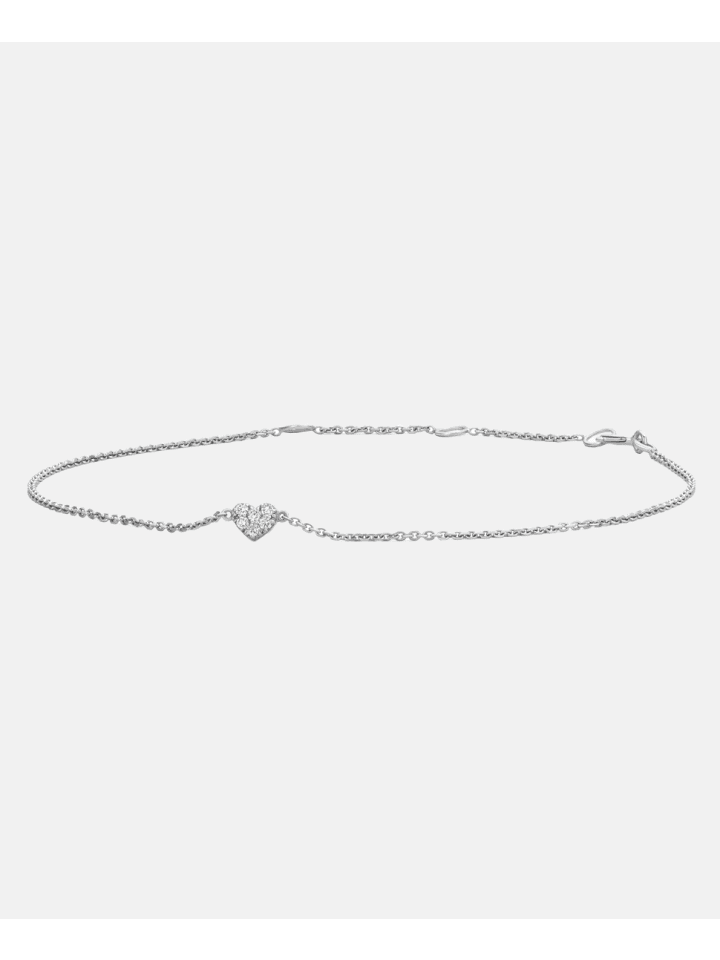 Armband aus 375 Weißgold mit Diamant