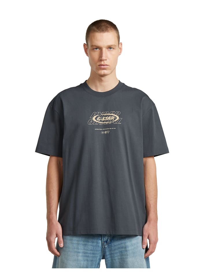 Hyper Graphic Relaxed T-Shirt petrol