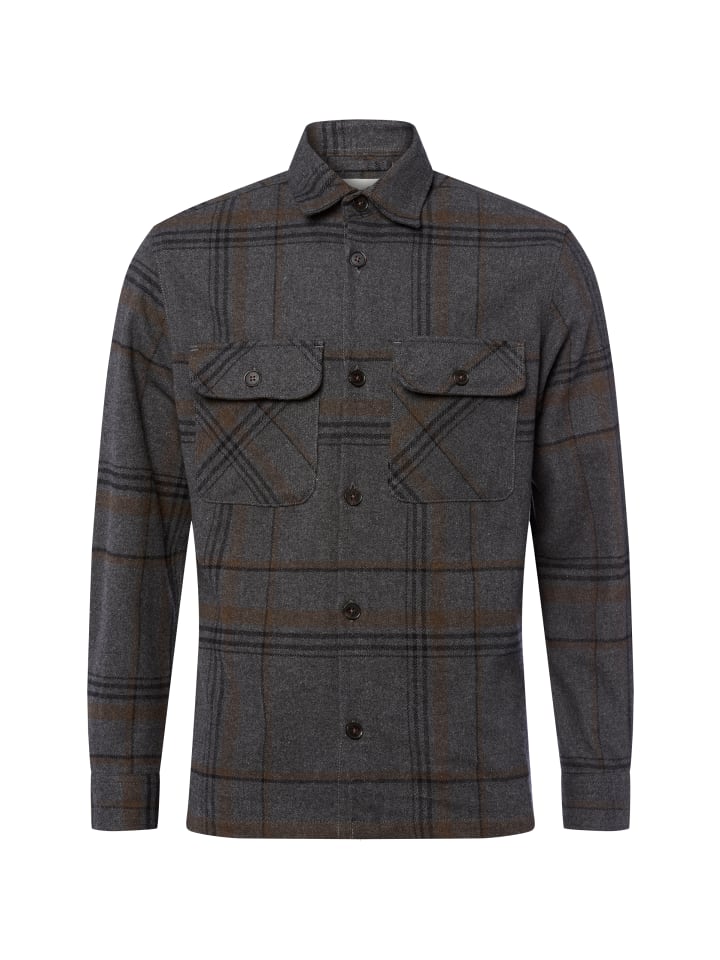 Overshirt in grau beige - 0001