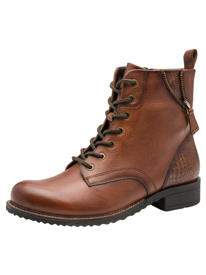 Stiefelette in cognac
