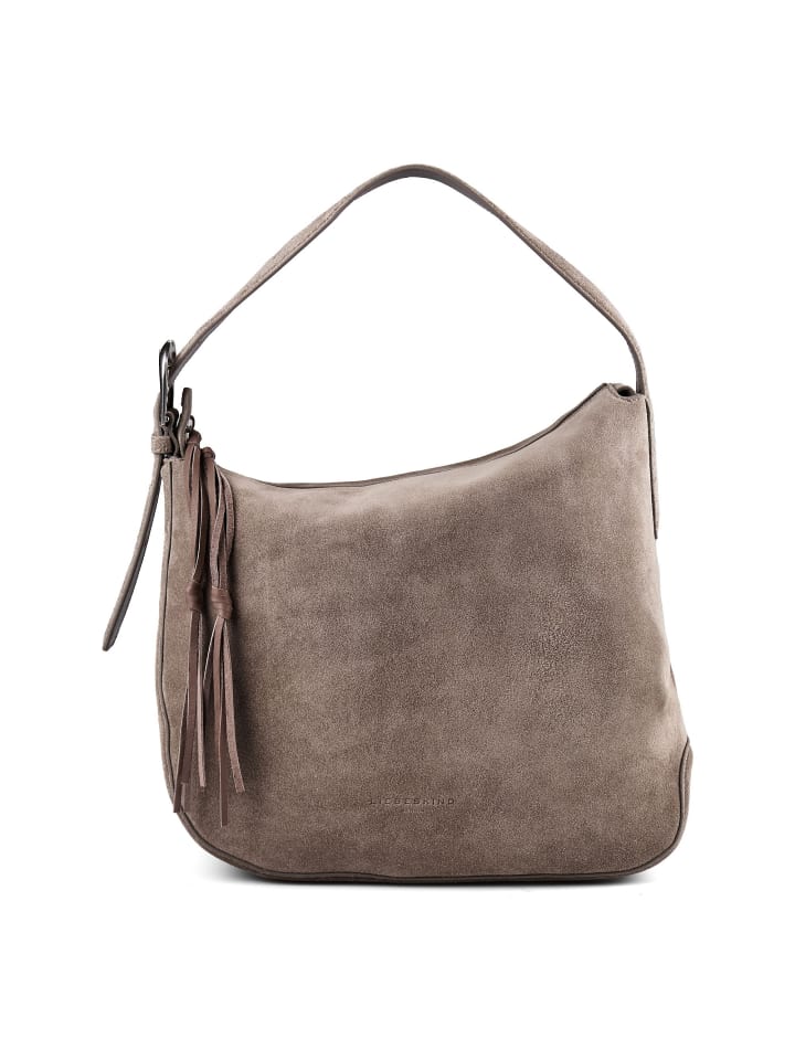 Ines Schultertasche L Leder 33.5 cm neutral grey