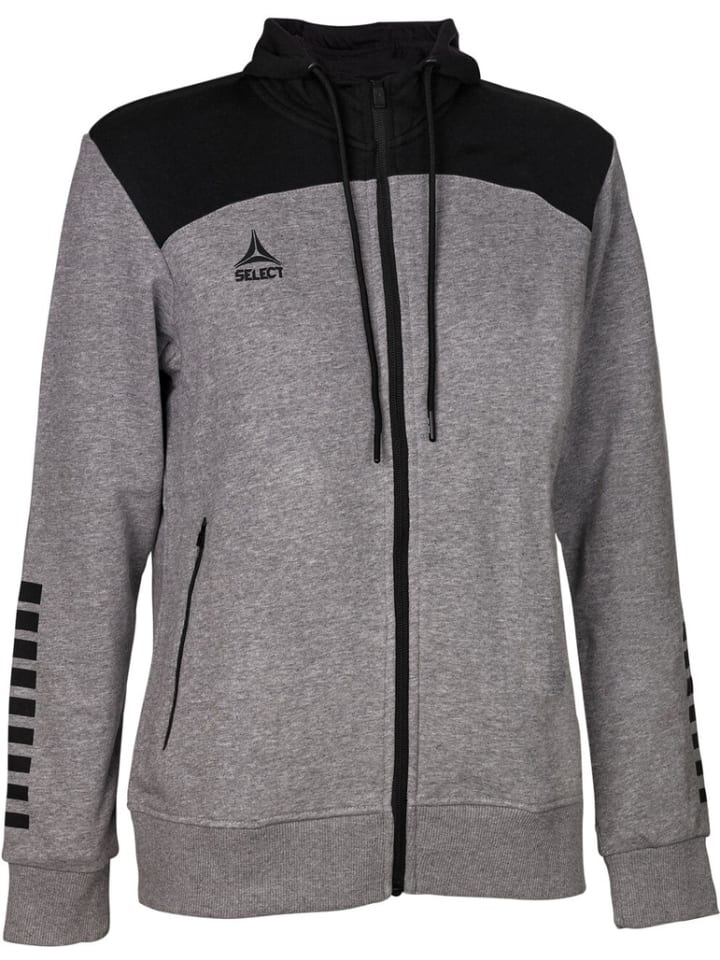 Trainingsjacke "Kapuzen-Sweatjacke Oxford Damen V22" in Grau