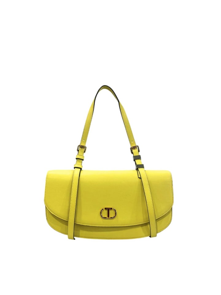 Gelb PU Damen Schulter Tasche