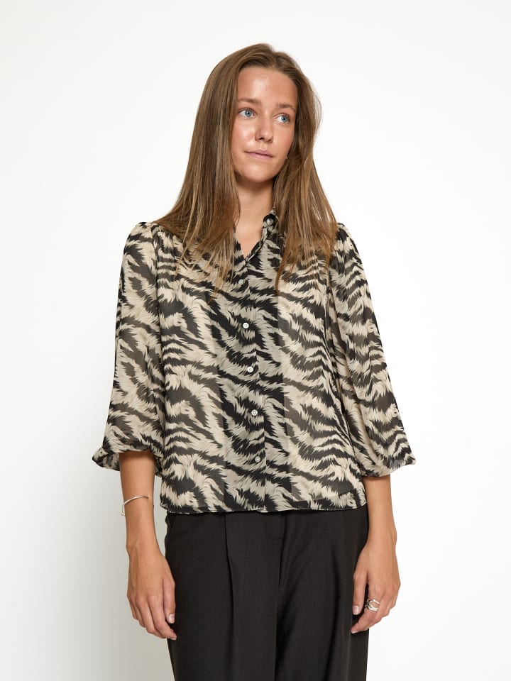 Hemd / Shirt in Fog Sand Print