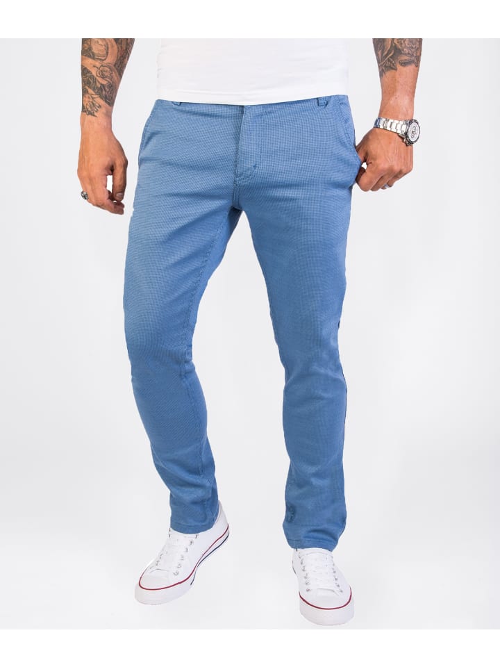 Stoffhose in Himmelblau