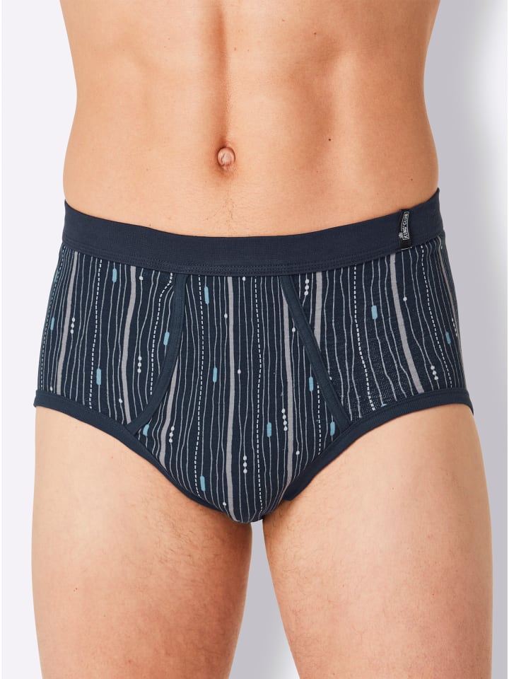 Slip in marine-bedruckt
