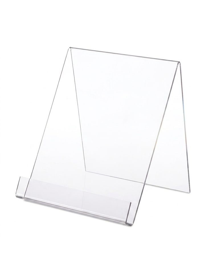 Buchaufsteller in Transparent A4 - (B)21x (H)24 x (T)19 cm